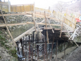 Arc stone pedestrian bridge restoration project - DCRPROGETTI