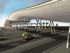 Motorway exit shelter project - DCRPROGETTI